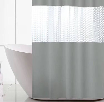 Polyester waterproof bath shower curtain