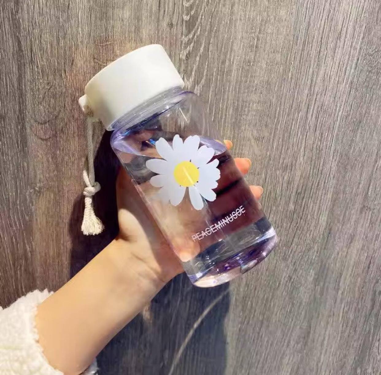 Cute transparent water bottles