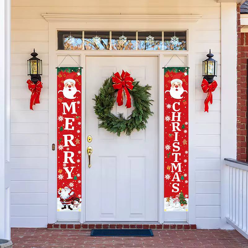 Christmas door banner 2pc set