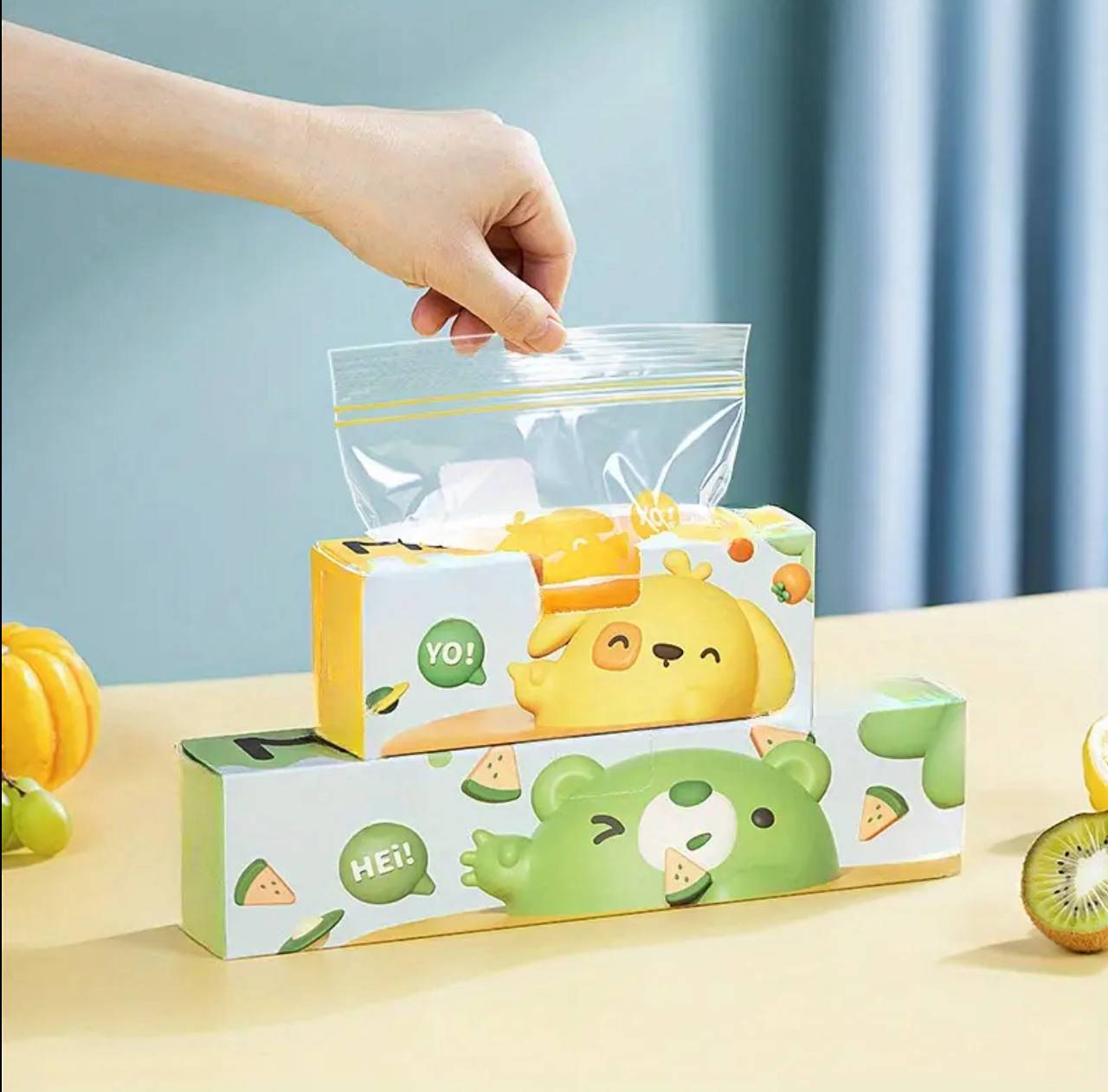 Thickened Food Grade Reusable  Storage Bags Plastic Ziplock Bags Leakproof Freezer Bags Fridge Storage Container For Meat Fruit Veggies