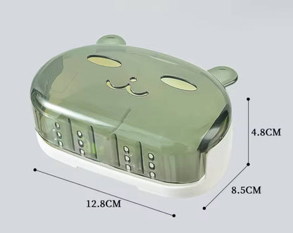 Cartoon Rabbit single Soap Holder With Cover