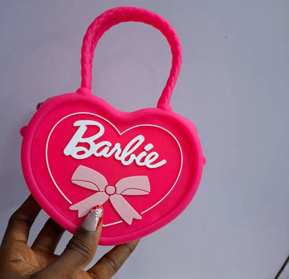 Barbie love shaped silicone bag