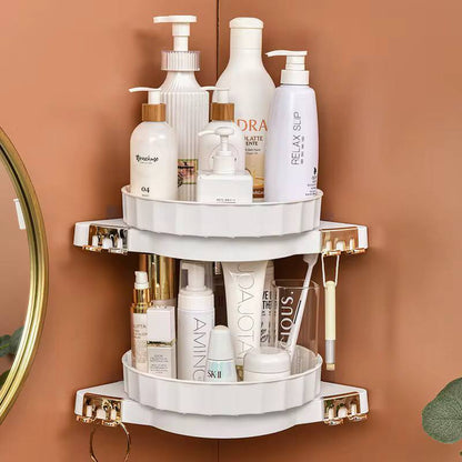 Rotating Triangle bathroom rack/ Cosmetic organizer