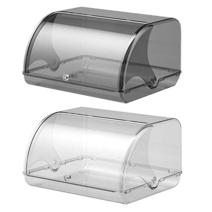 Bread storage organizer cookies with roll up lid