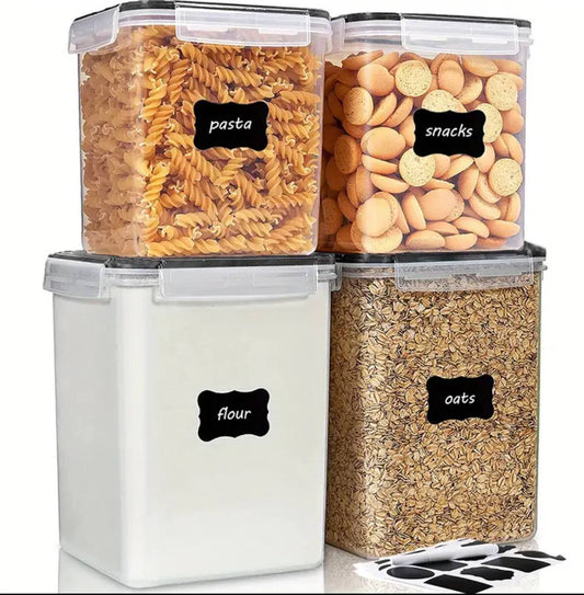 4pcs BPA-Free Airtight Food Storage Containers
