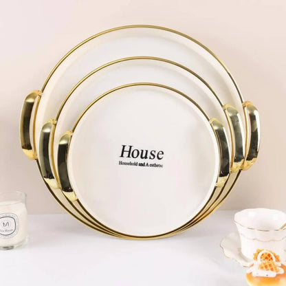 3pcs Nodic luxury serving tray