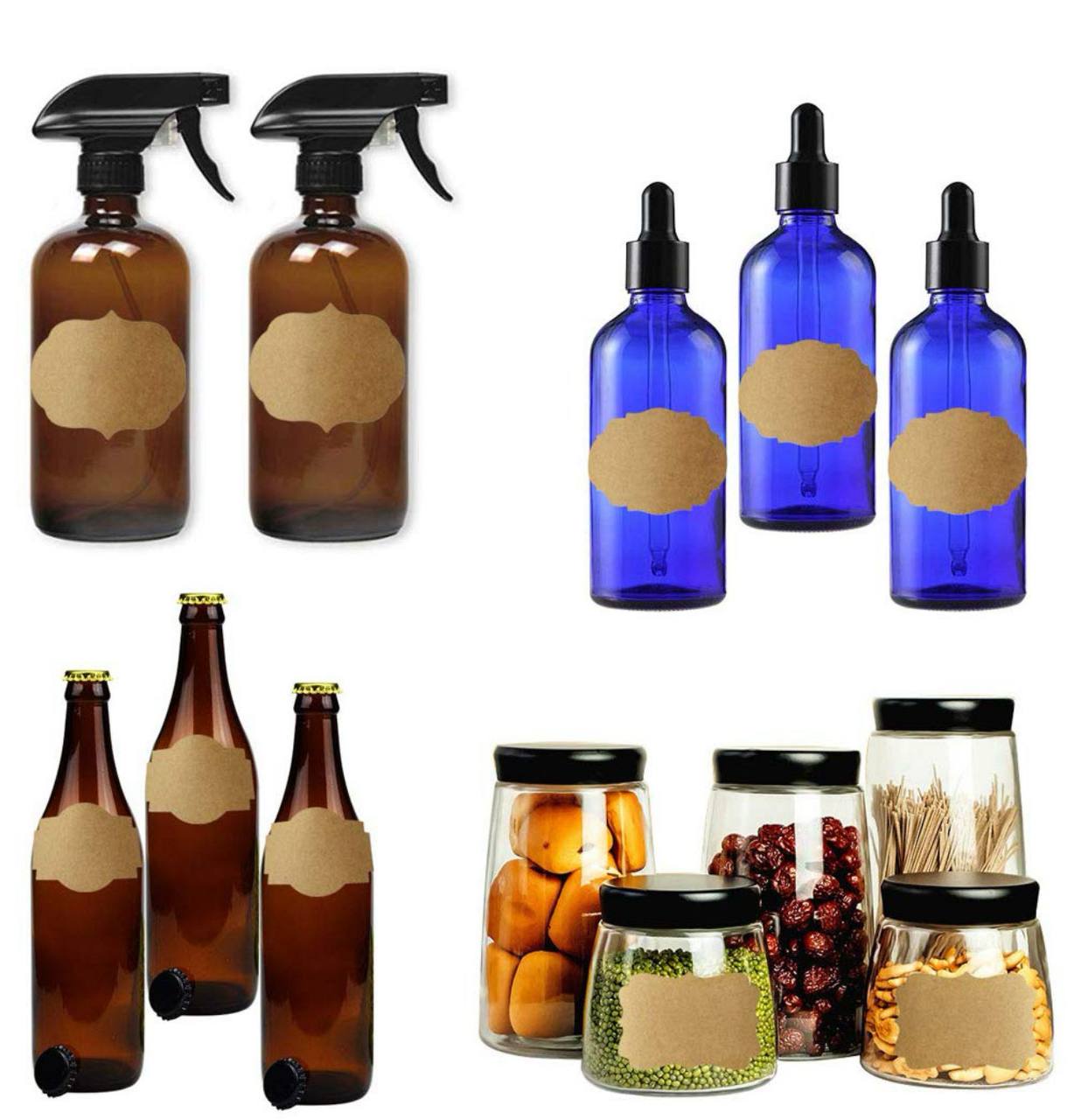 Mudder fancy shape kraft paper labels