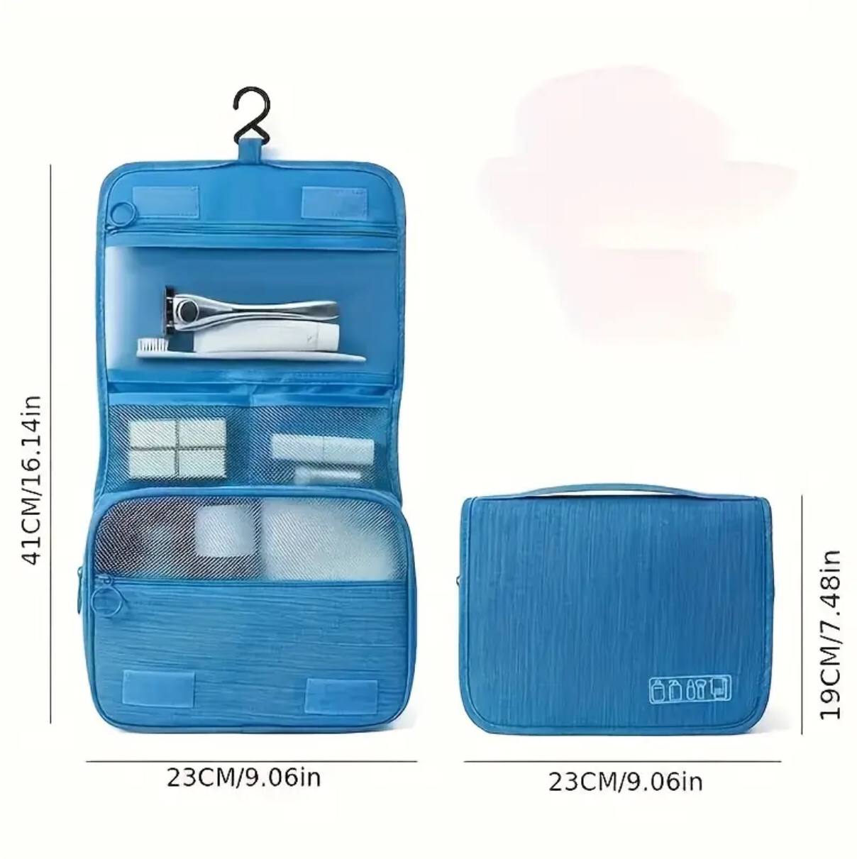 High quality partioned makeup organizer bag