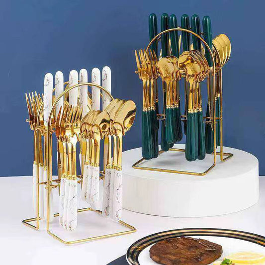 Stainless Steel Tableware Set .