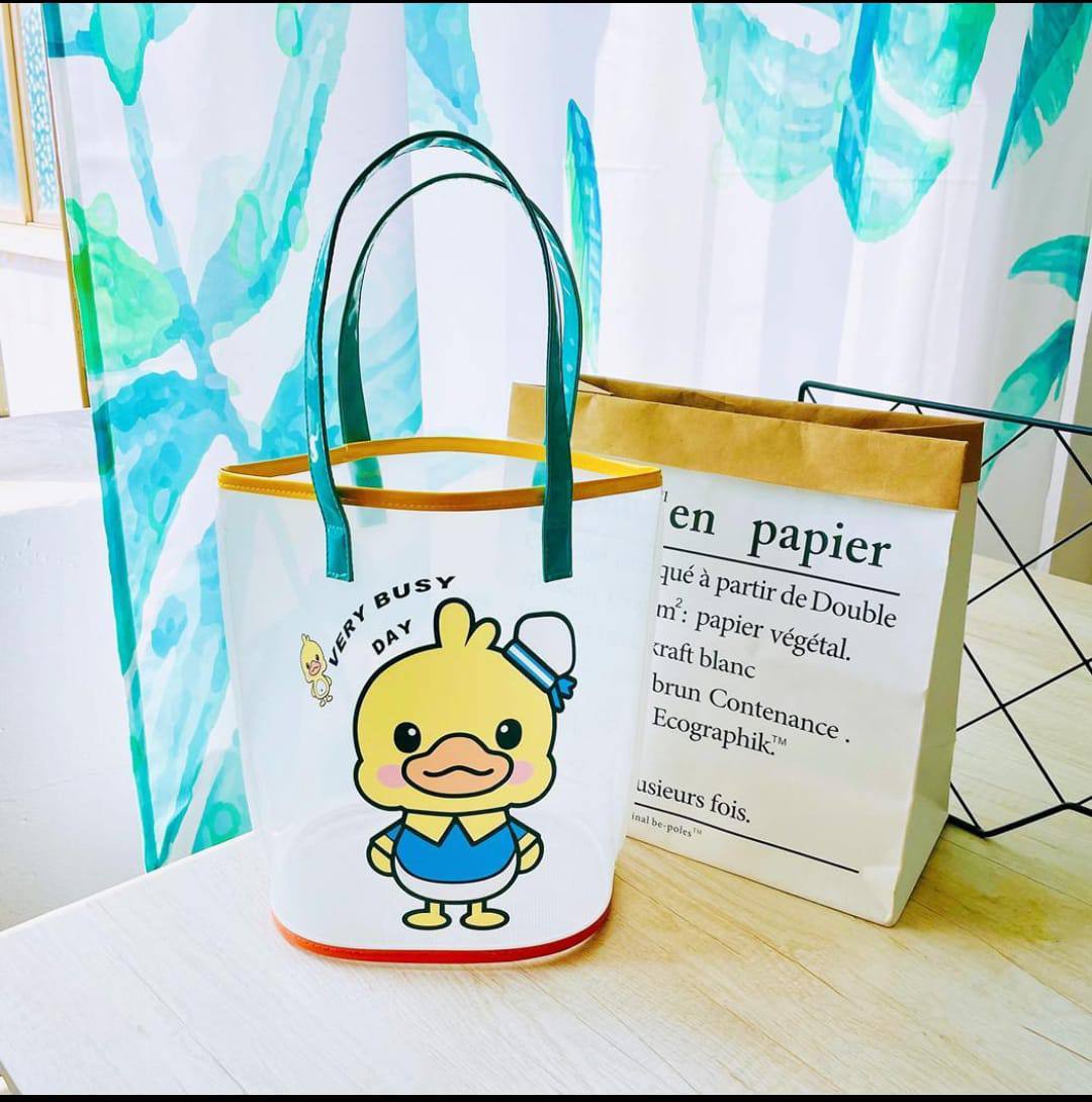 Clear tote duck bag, Sand Toy Storage Bag