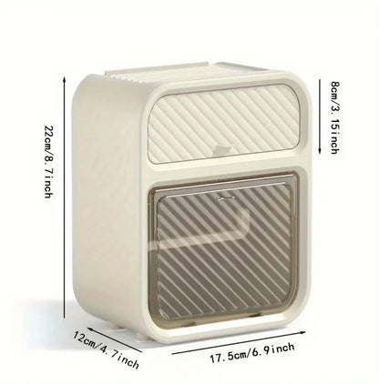 Tissue box with drawer