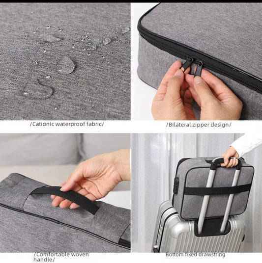 Fireproof/water resistant documents organizer