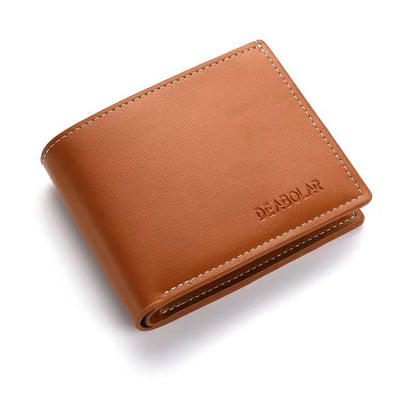 Men's fashion slim soft leather wallet