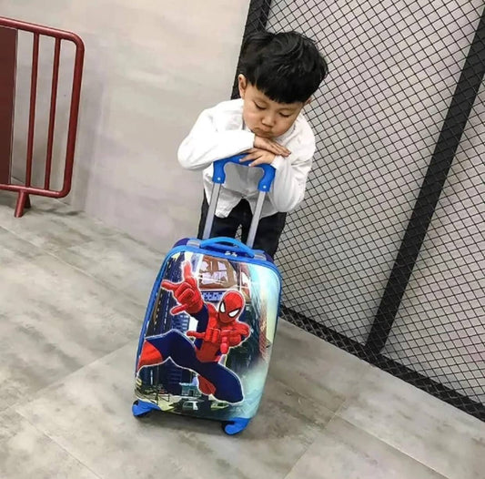 Cartoon themed kids trolley bags