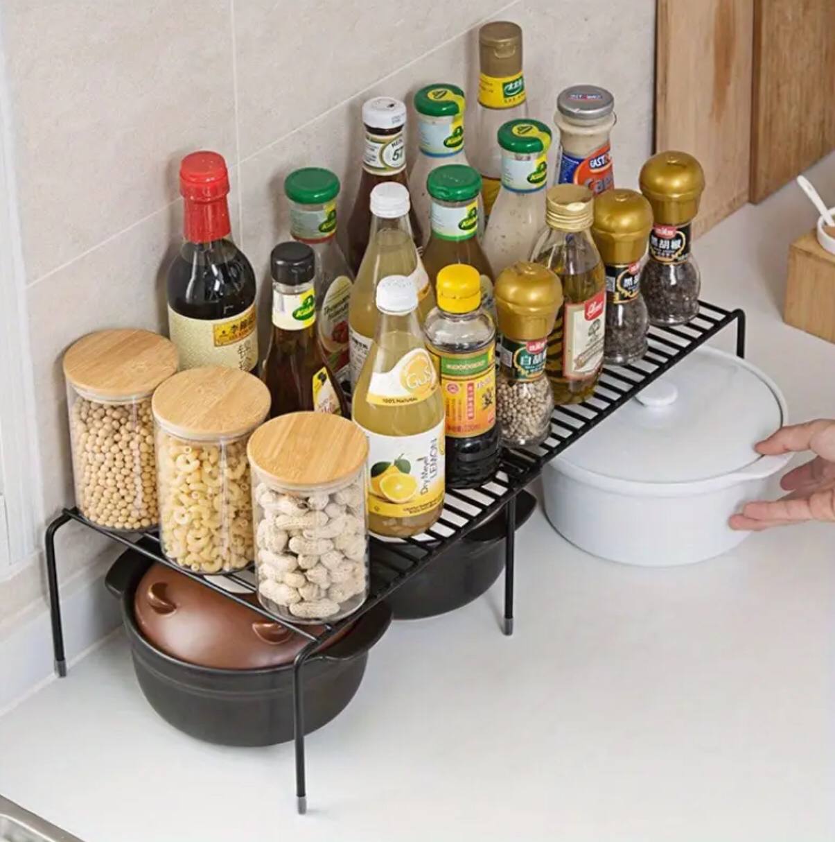 Expandable shelf raiser
Multipurpose organizer