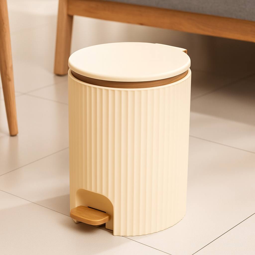 Foot Pedal push dustbin/trash can.