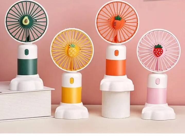 Cute Fruit Mini Hand Fan With Phone Holder