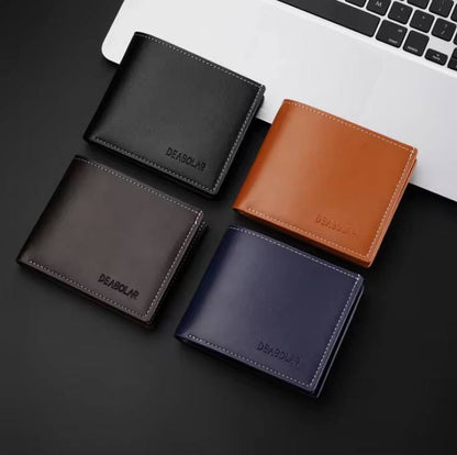 Men's fashion slim soft leather wallet