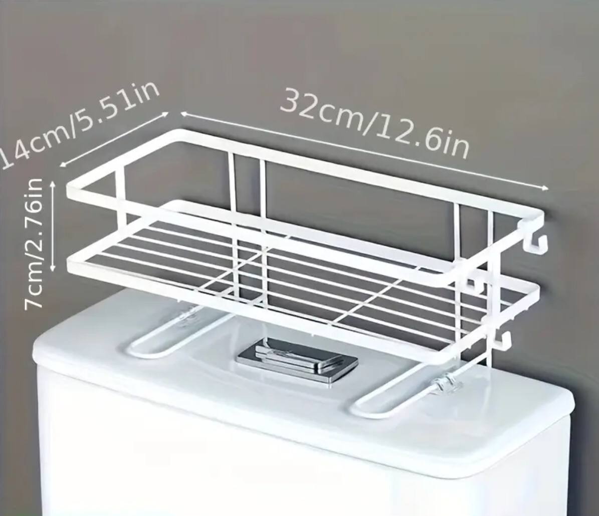 Single layer Over the toilet rack