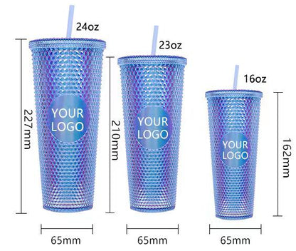 3in1 Starbucks studded tumbler set