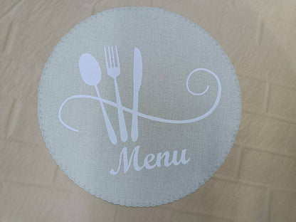 Round table mats 6pc set
