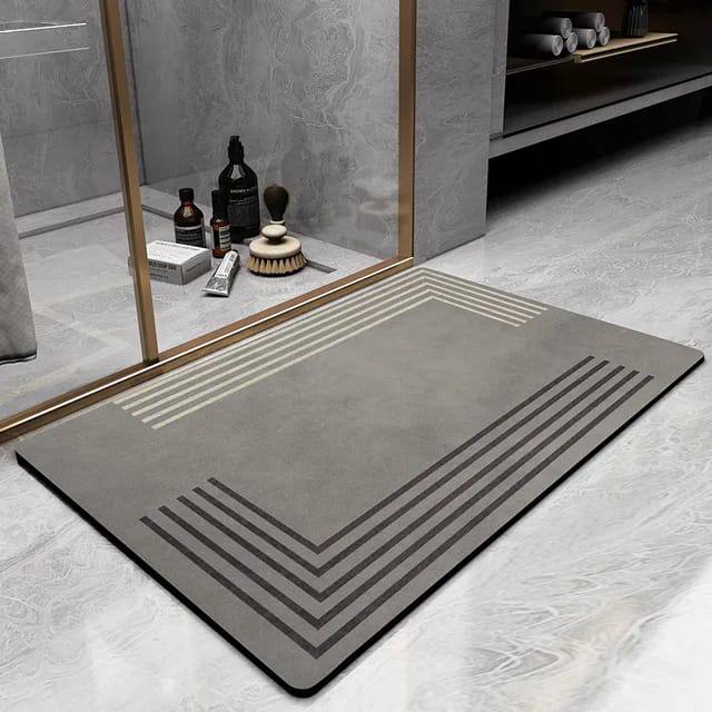 Rectangular Antislip absorbent bathroom mat