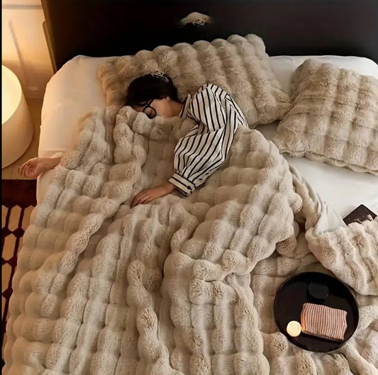 Premium quality Soft Bubble Winter Throw Blanket 180*200cm (6*6)