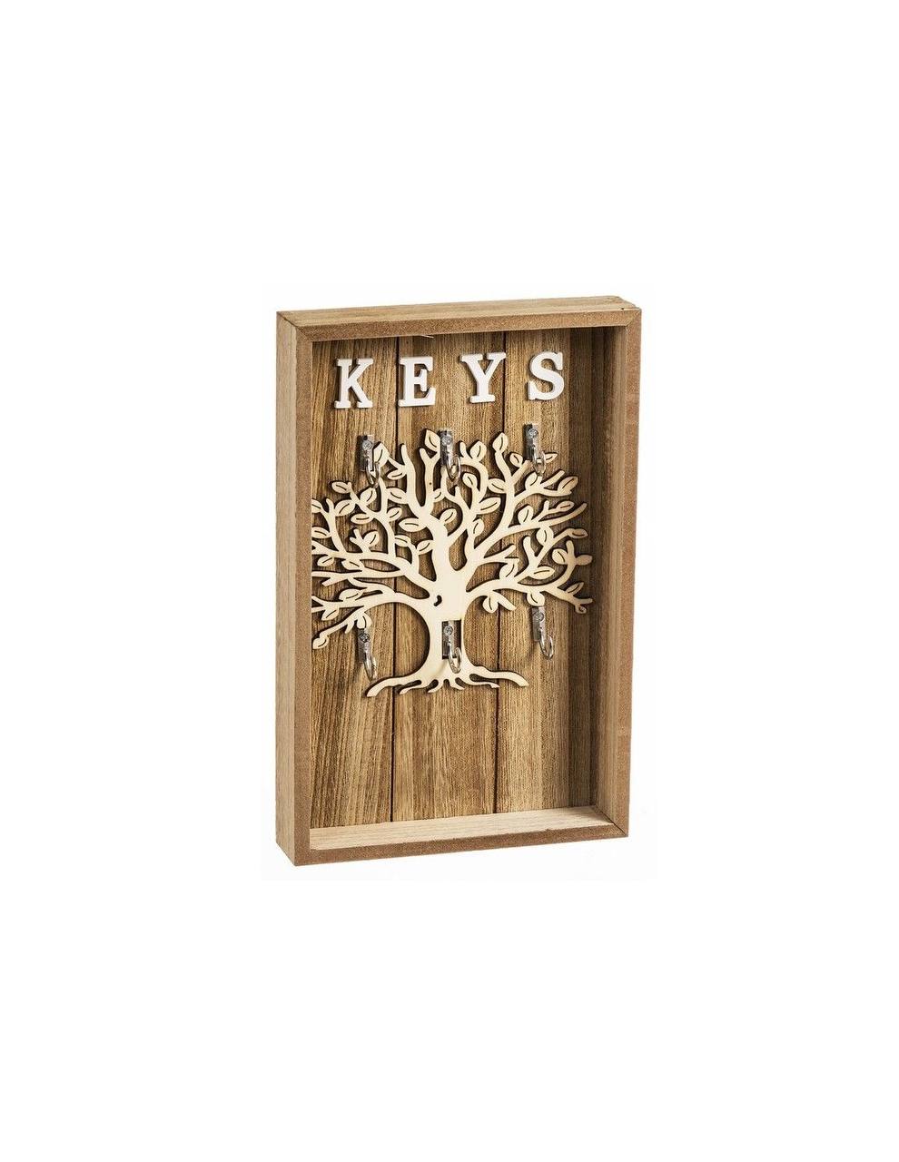 Family tree decorative wooden key holder