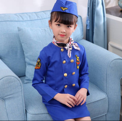 Professional Children's flight
attendant cosplay costume