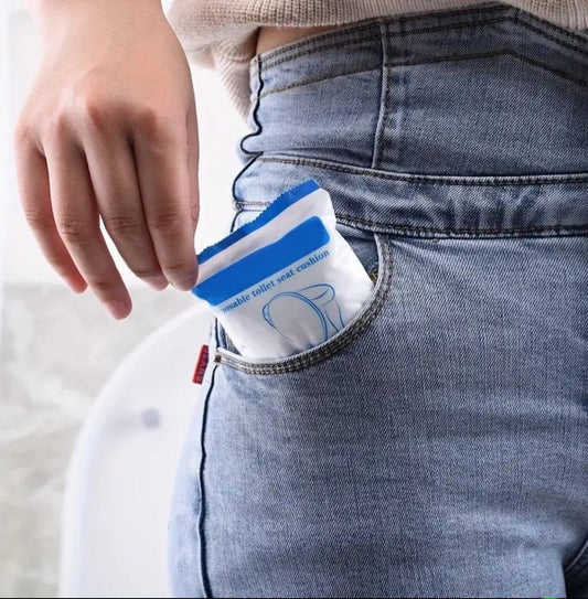 Disposable toilet seat cover .