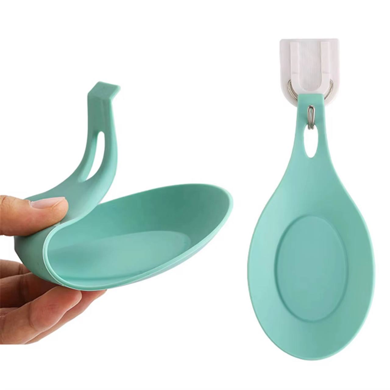Silicone spoon rest