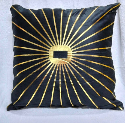 Gold printed Throw pillow covers