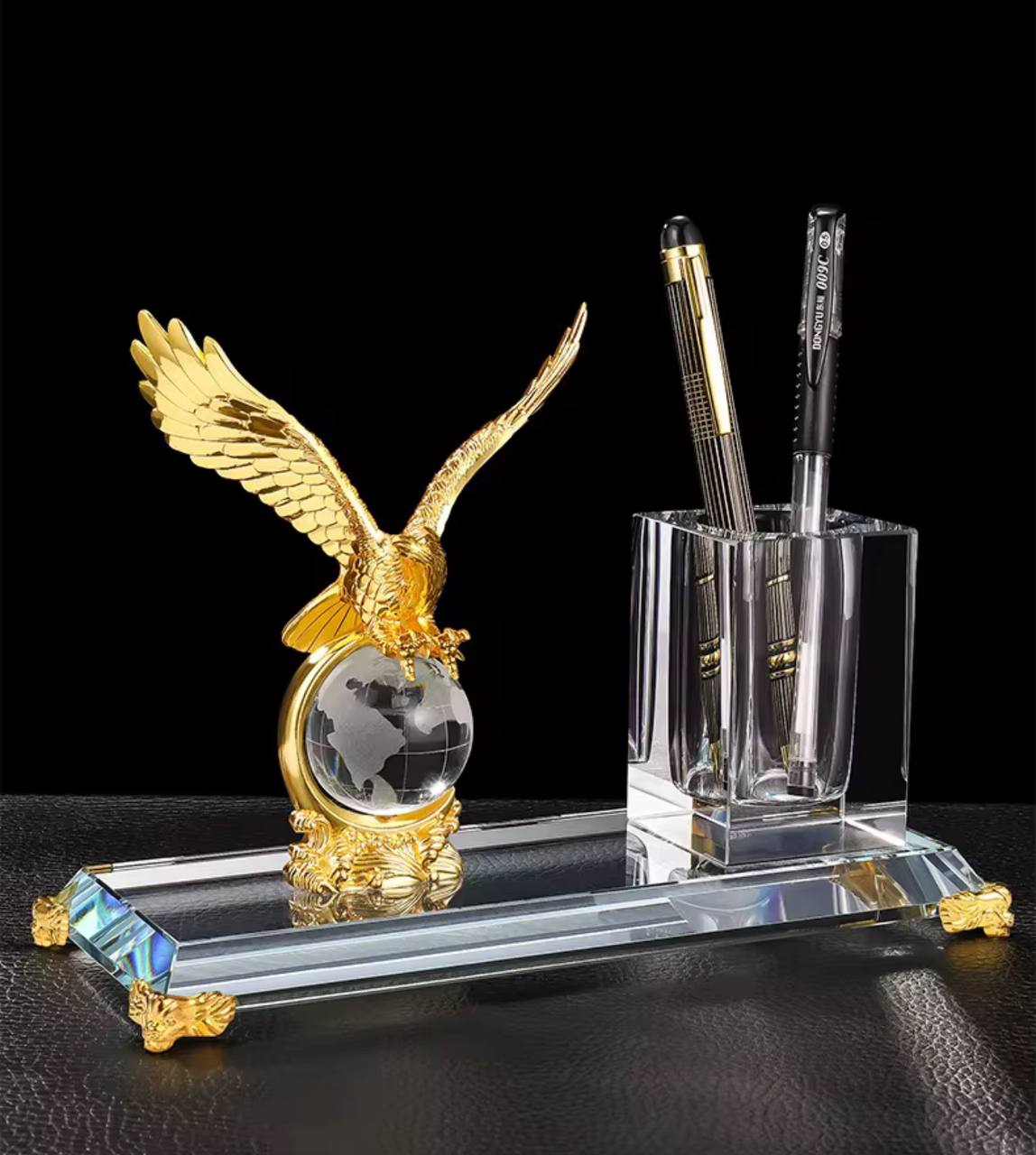 Crystal Pen Holder Set for office Table Decoration