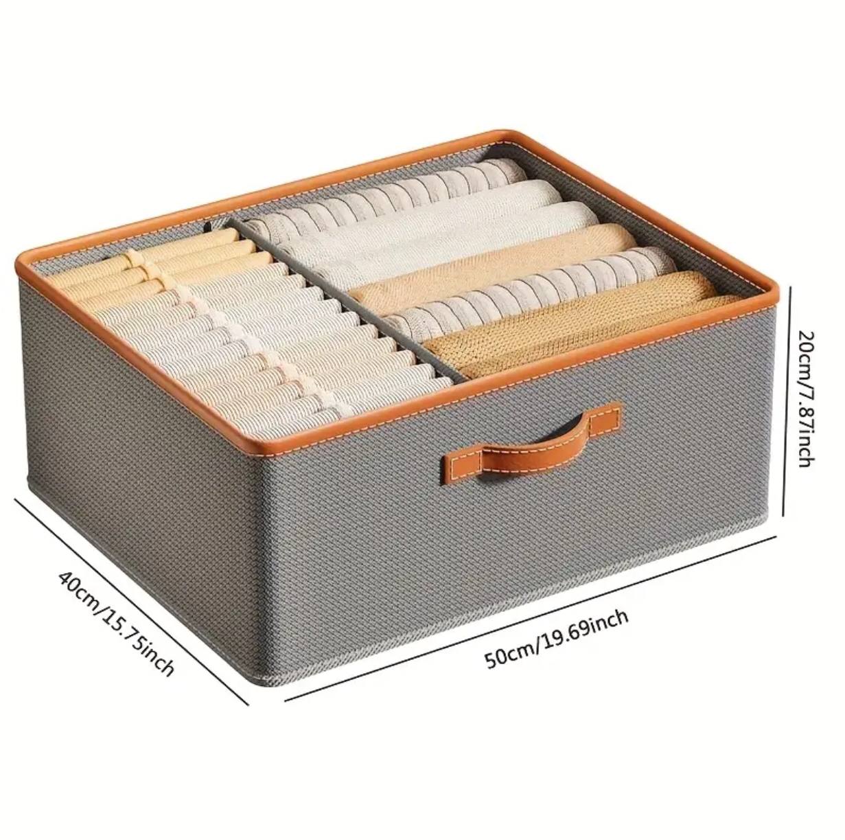 Versatile Foldable double compartment closet organizer