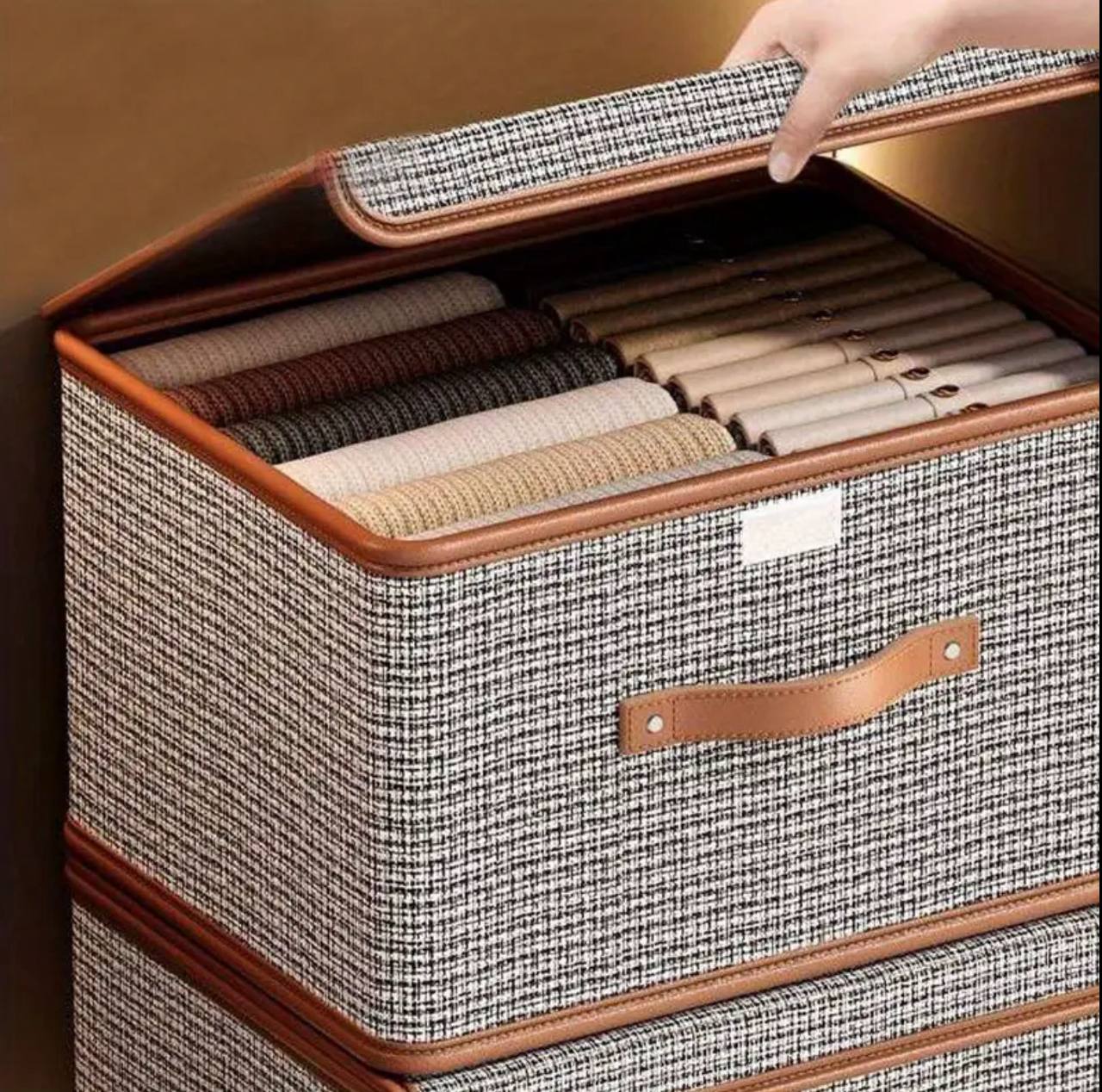 New Foldable Fabric Storage Box with Flip Lid*
M