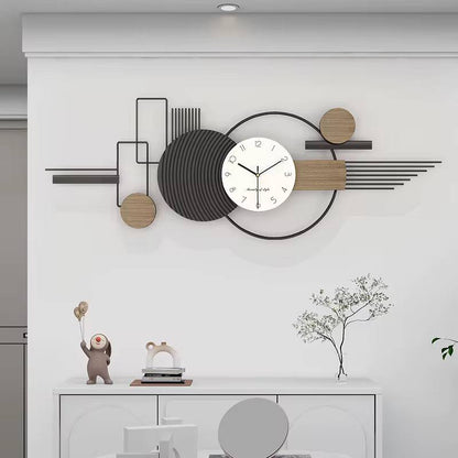Long minimalist wall clock