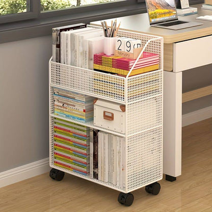 Multipurpose bookshelf stand with wheels