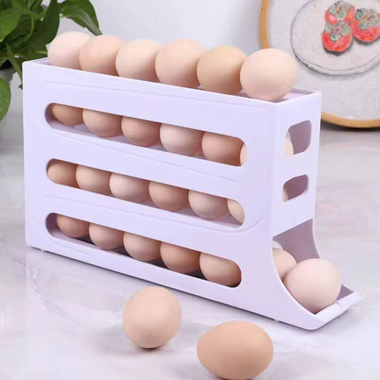 4 layer Rolling egg dispenser 
Holds 30 eggs