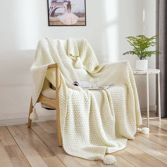 High Quality Knitted Throw Blanket