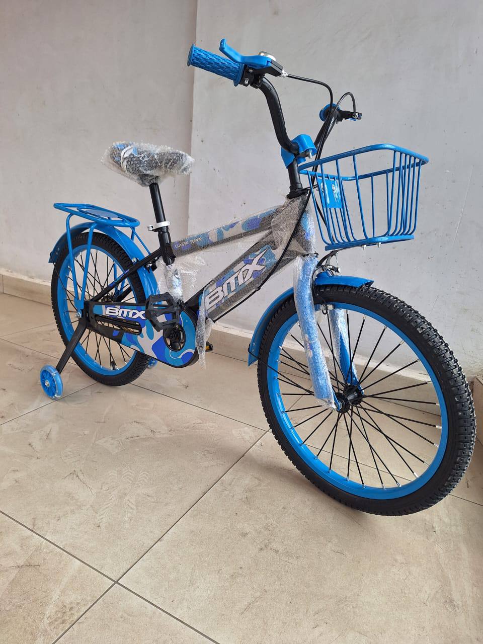 BMX kids bicycle size 16
Red, Blue and Green