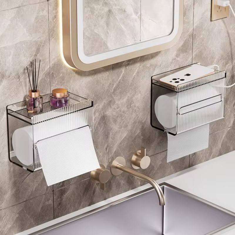 Toilet Tissue Box Plastics Toilet Paper Box Wall Mounted Paper Drawer