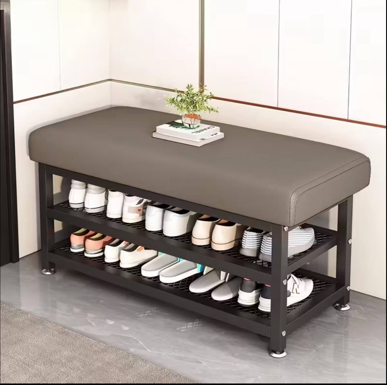 Entry way shoe rack