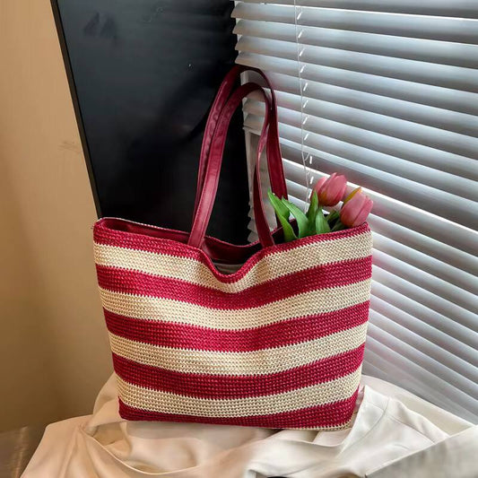 Women Handmade Bohemian style Strip fashioned Tote/Handbag