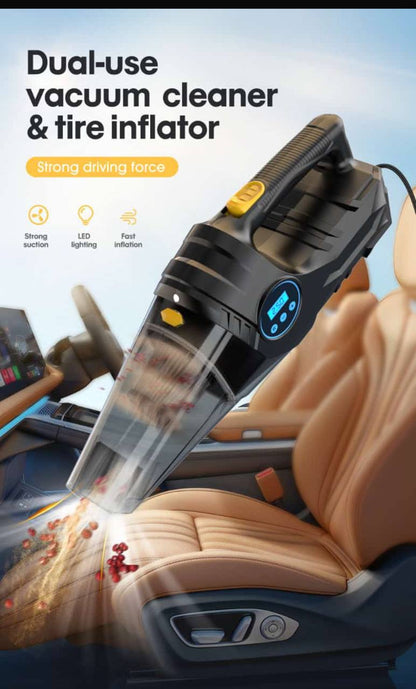 Portable Car tyre inflator and vacuum cleaner(Dual-use)