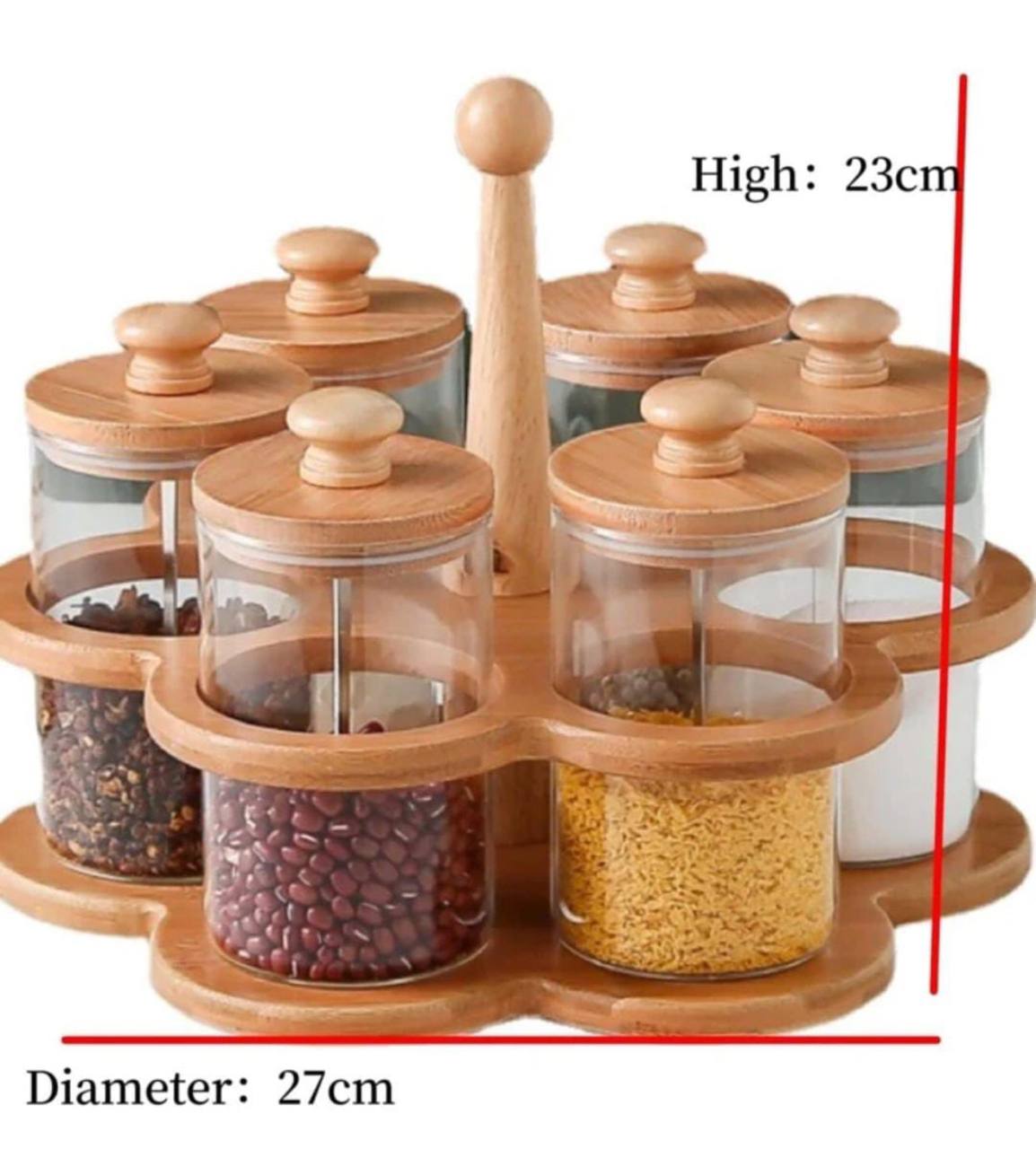 6 in 1 Rotating spice rack