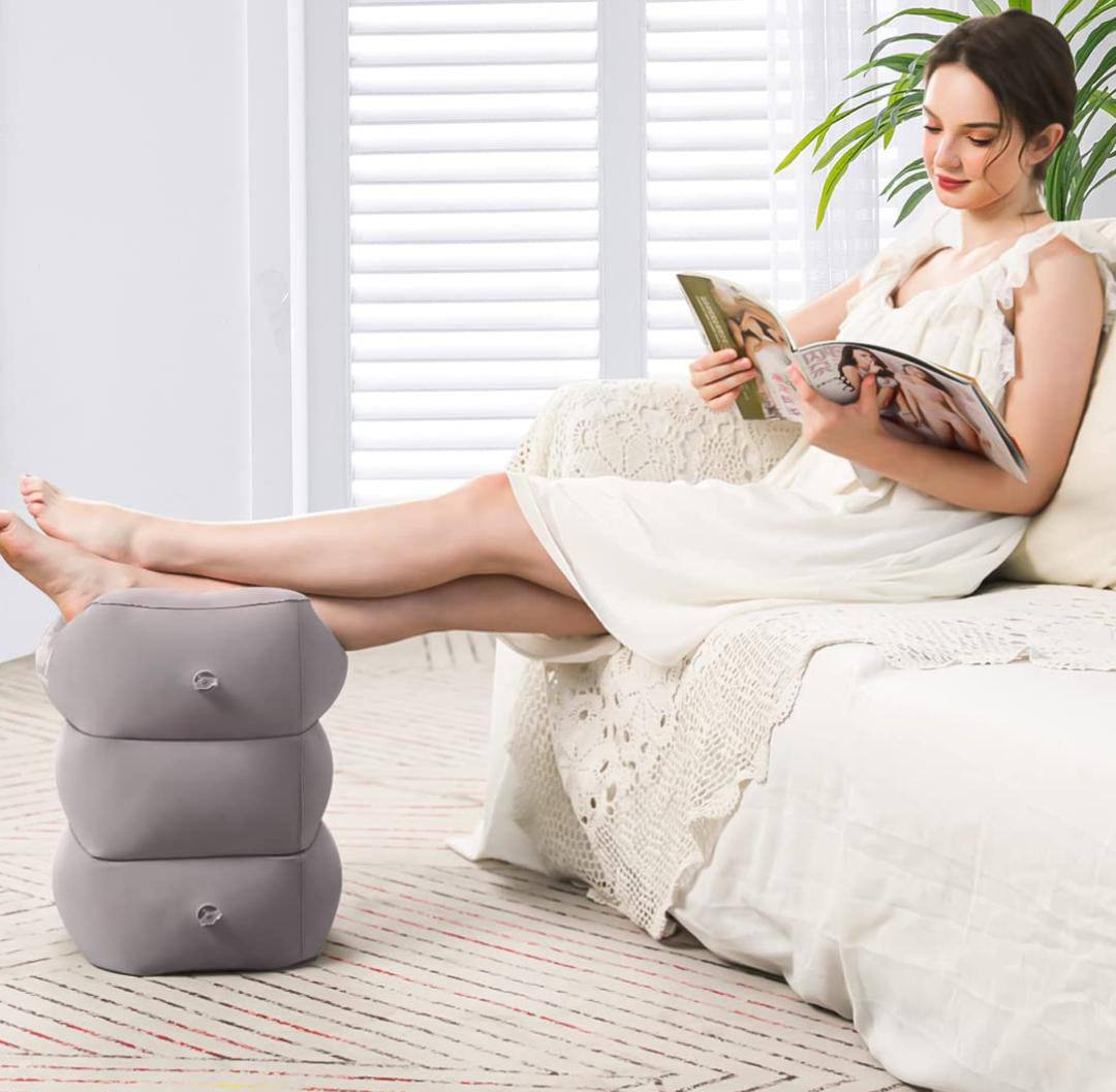Inflatable poofs /foot rest stool