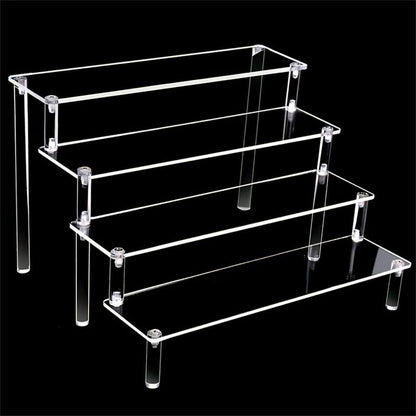 Clear 4-Tier Acrylic Perfume Display Stand