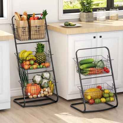 Mettallic 3 tier fruit grocery/fruits organisation