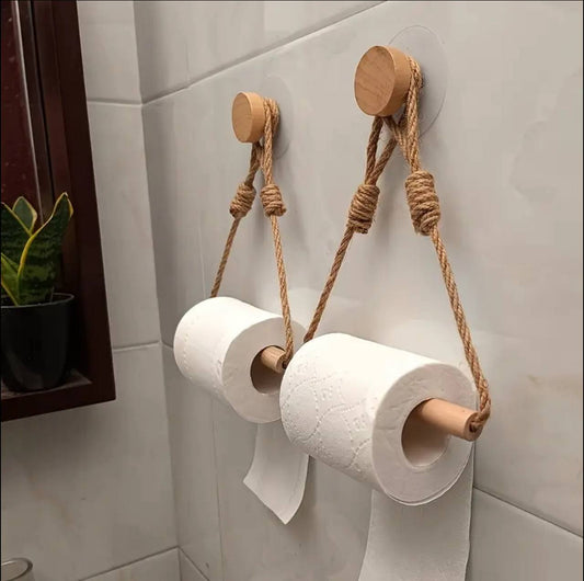 Hemp Rope with bamboo tissue Holder