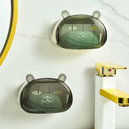 Cartoon Rabbit single Soap Holder With Cover